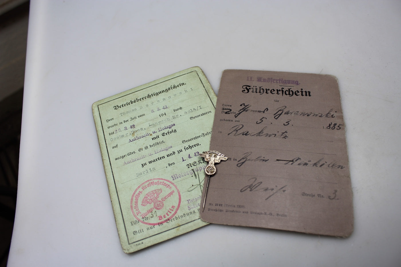 Doppia patente di guida +pin NSKK – RBNr Militaria