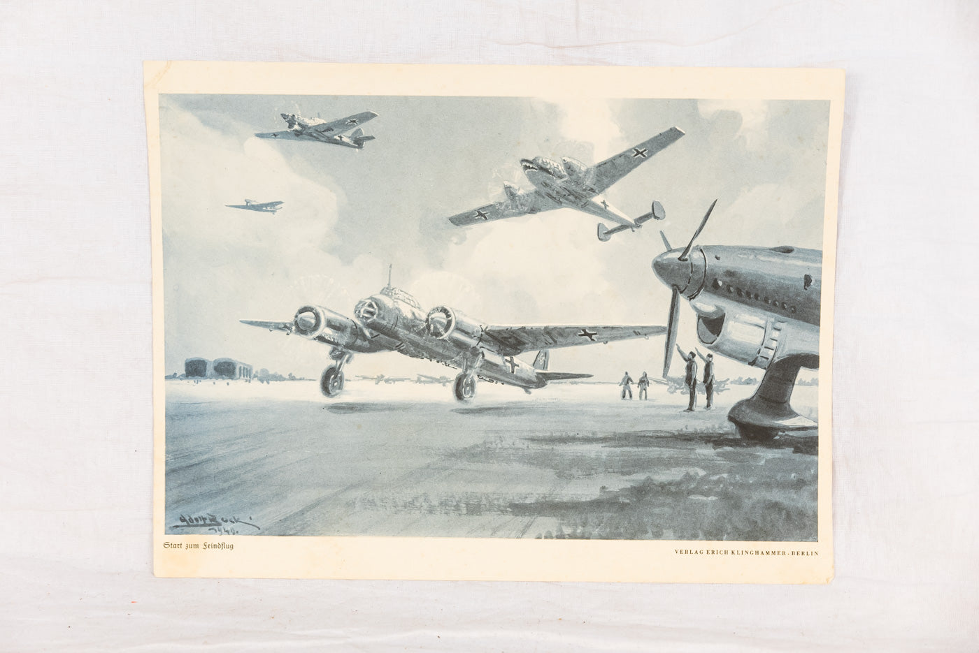 # 4 stampe d’epoca della Luftwaffe