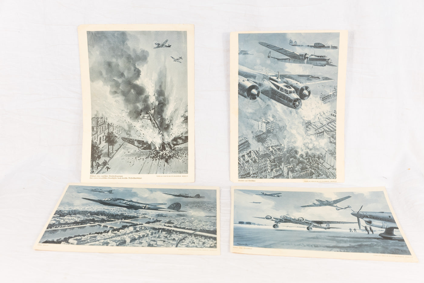 # 4 stampe d’epoca della Luftwaffe