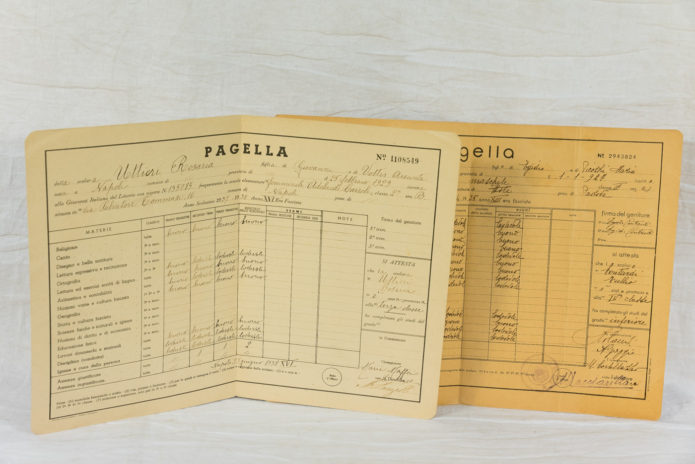 #6 pagelle scolastiche del Ventennio