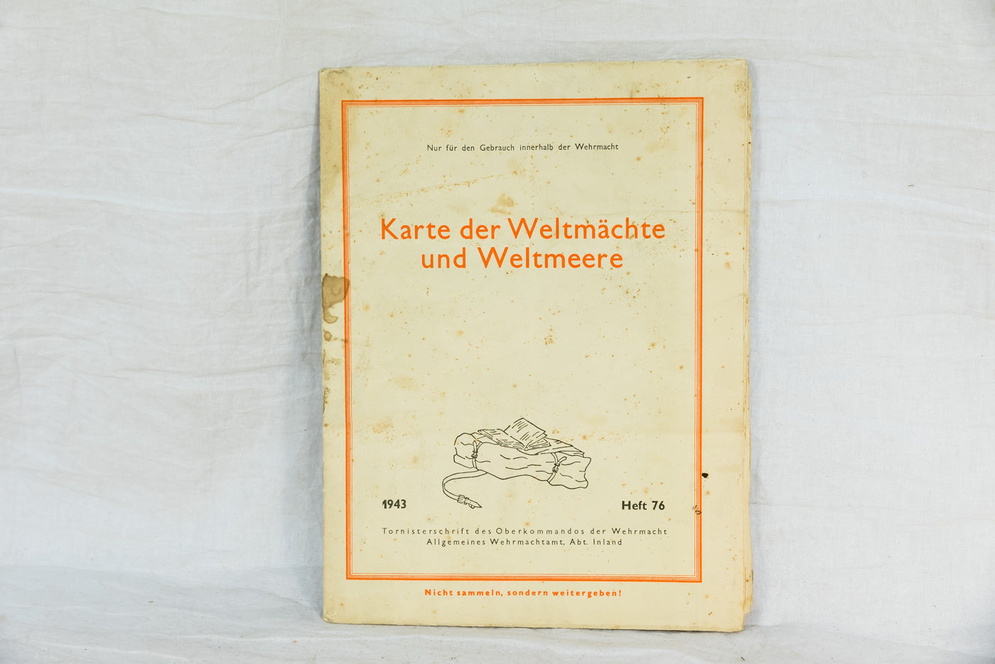 Karte der Weltmachte und Weltmeere OKH 1943