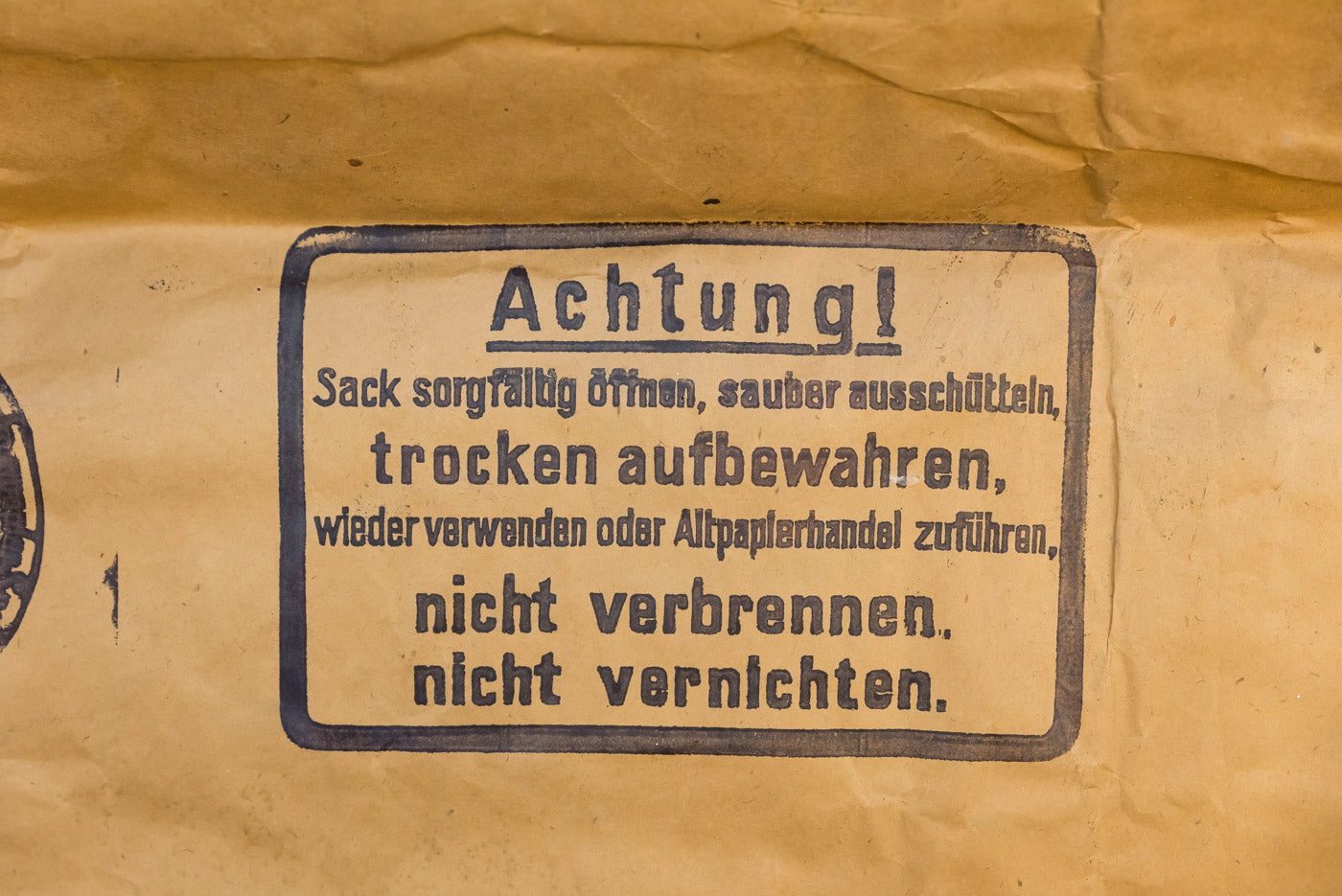 Sacco derrate alimentari città di Berlino WW2