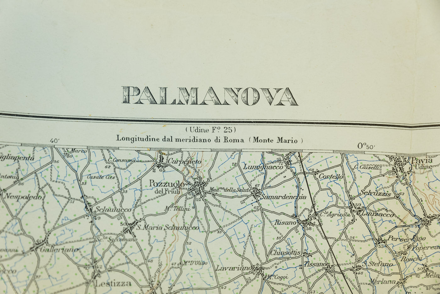 Carta militare Palmanova 1932