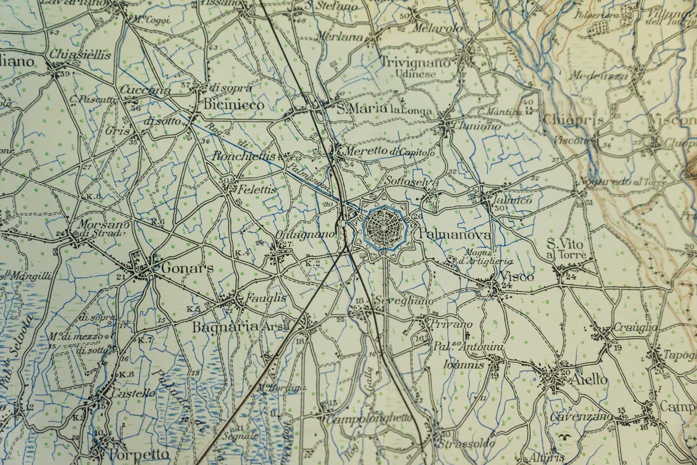 Carta militare Palmanova 1932