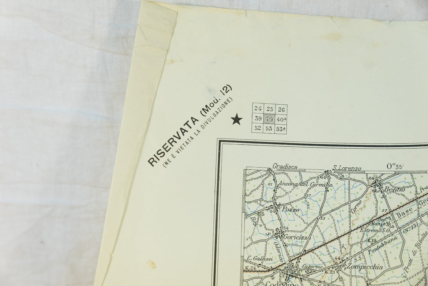 Carta militare Palmanova 1932