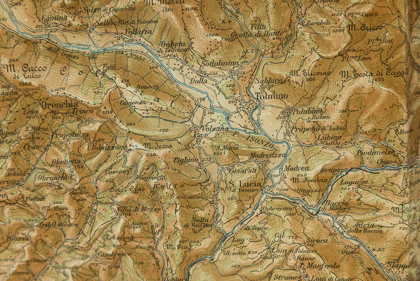 Carta topografica militare Tolmino 1943