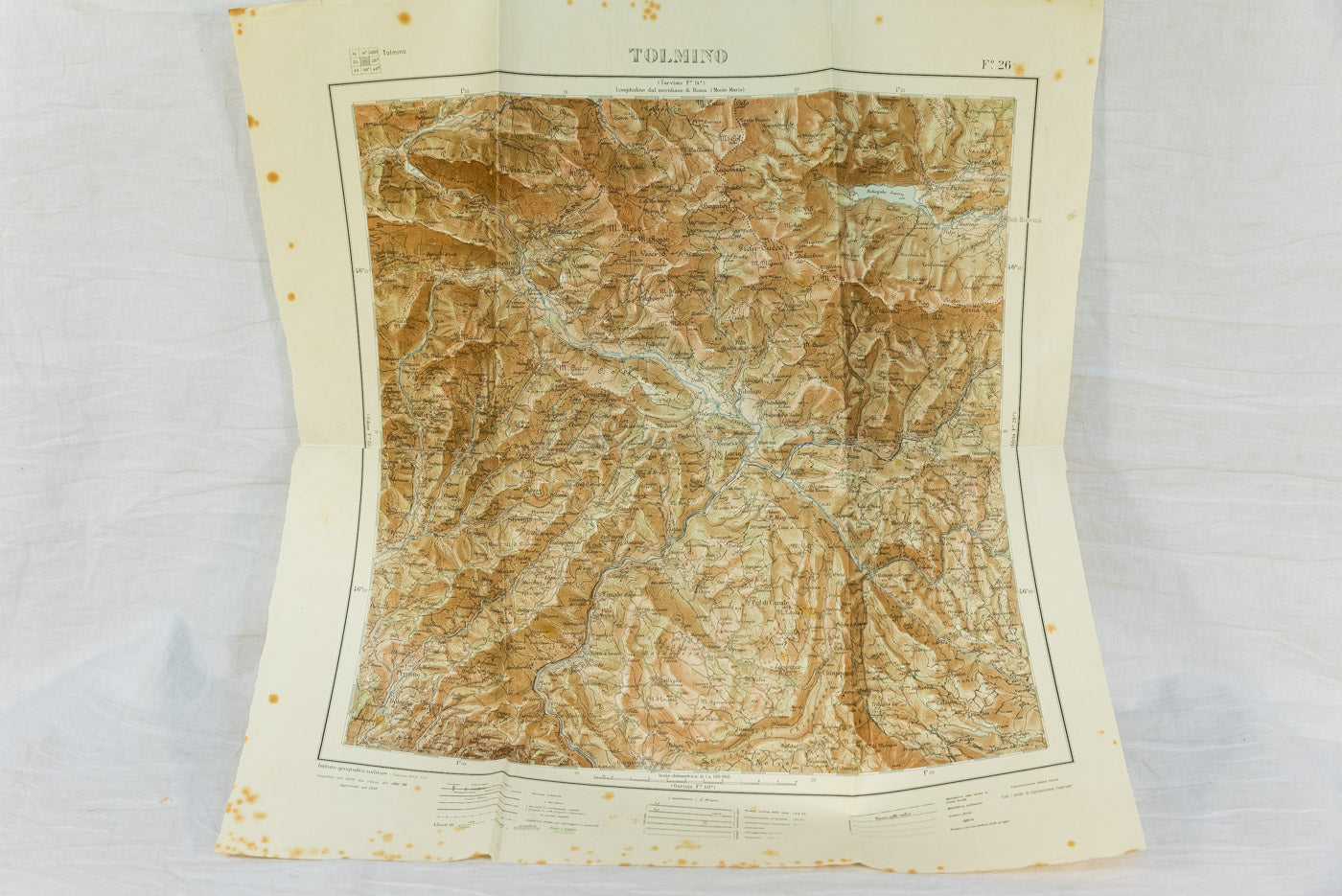 Carta topografica militare Tolmino 1943