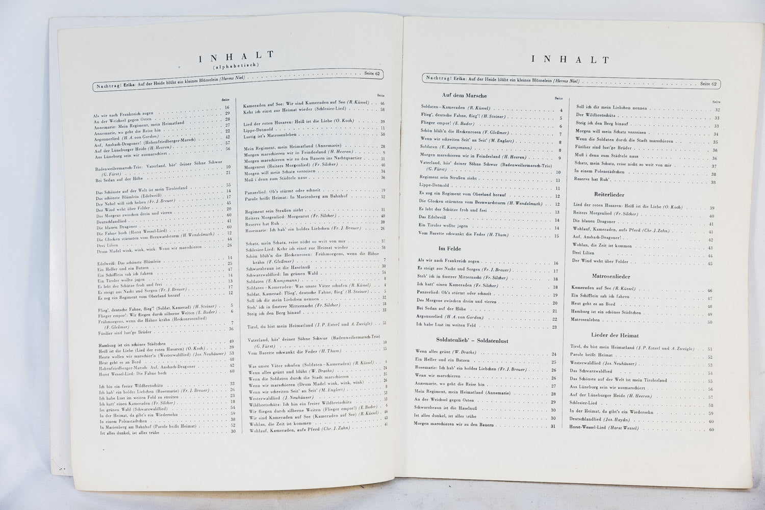“Liederbuch” Libro formato A/4 ( cm 30x24)