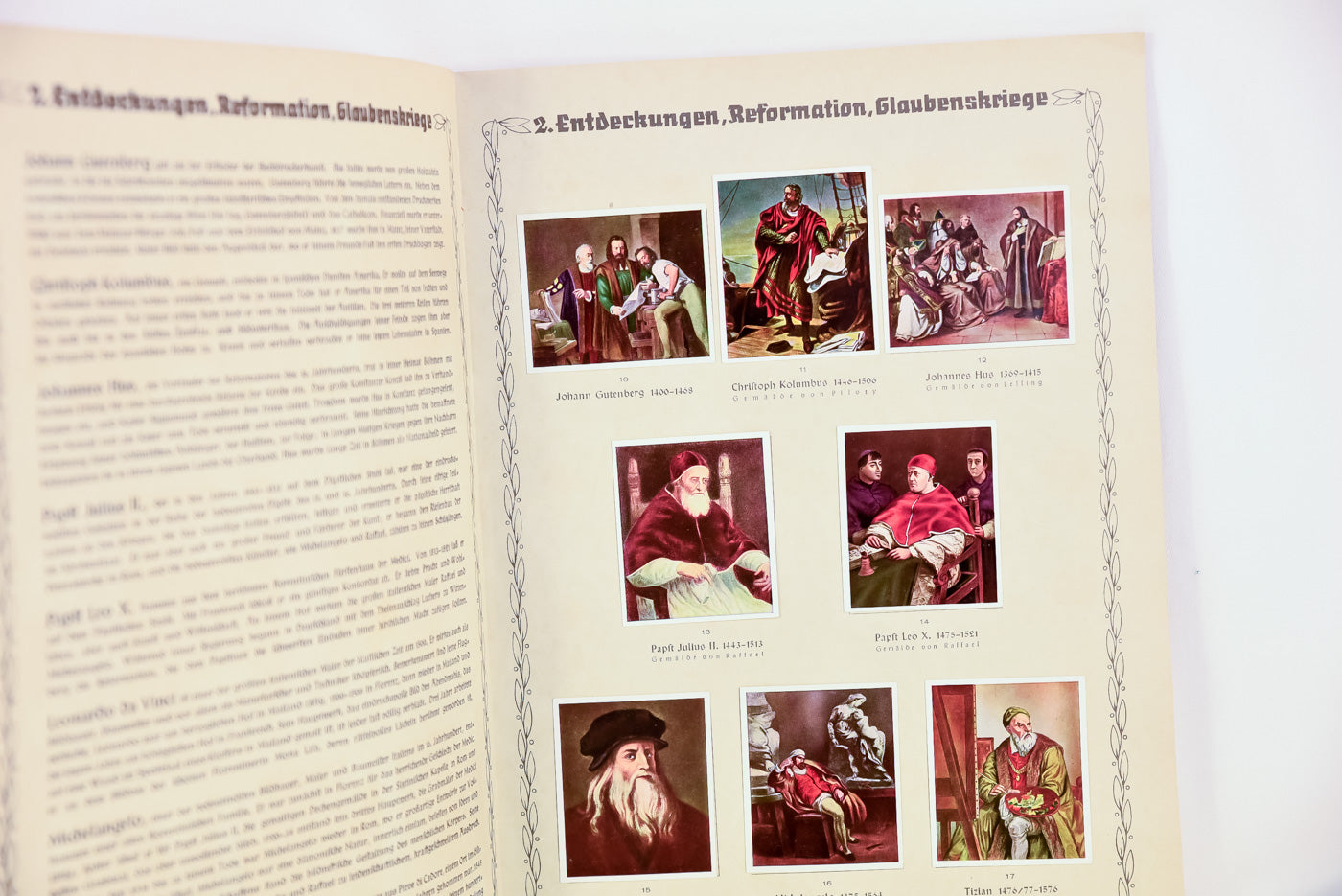 “Die Grossen der Weltgeschichte” Album di figurine