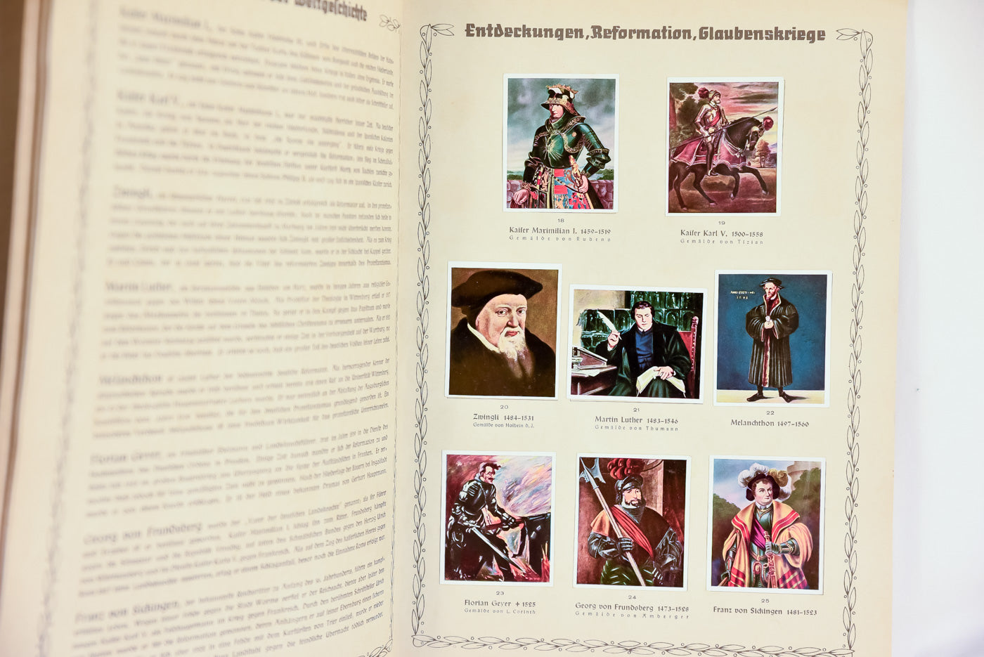 “Die Grossen der Weltgeschichte” Album di figurine