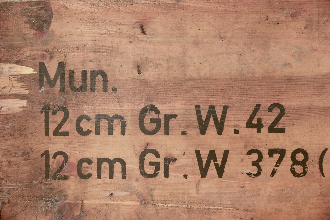 Coperchio cassa in legno colpi mortaio preda bellica Russa WW2