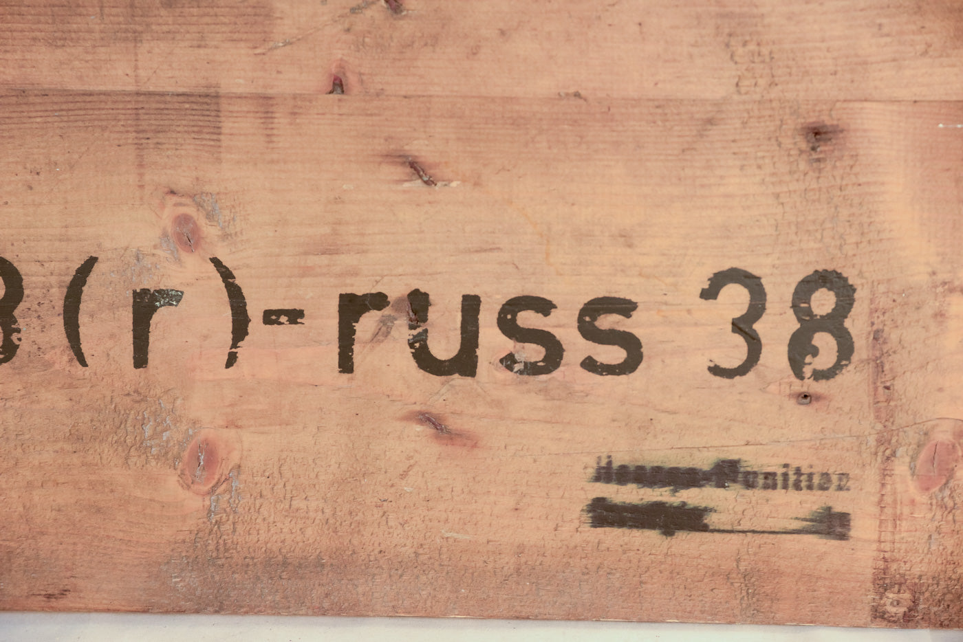 Coperchio cassa in legno colpi mortaio preda bellica Russa WW2