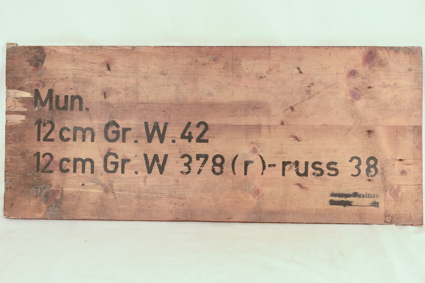 Coperchio cassa in legno colpi mortaio preda bellica Russa WW2