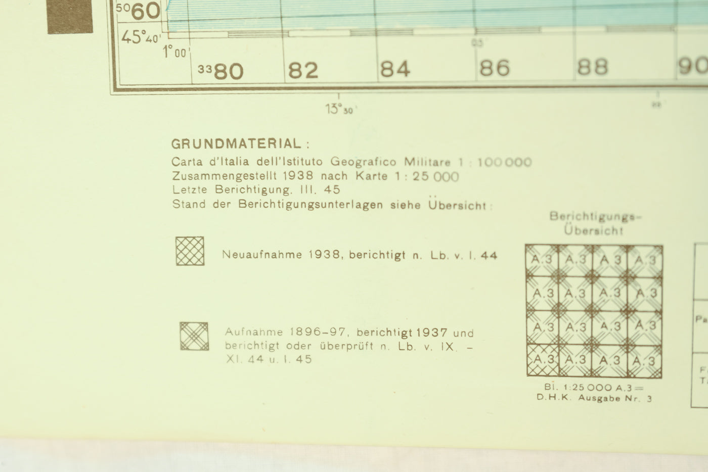 Deutsche Hereeskarte Gorizia 1944