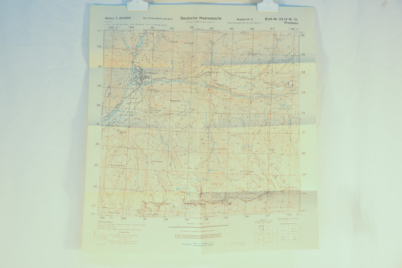 Deutsche Hereeskarte  Predazzo (TN) - 1943/44