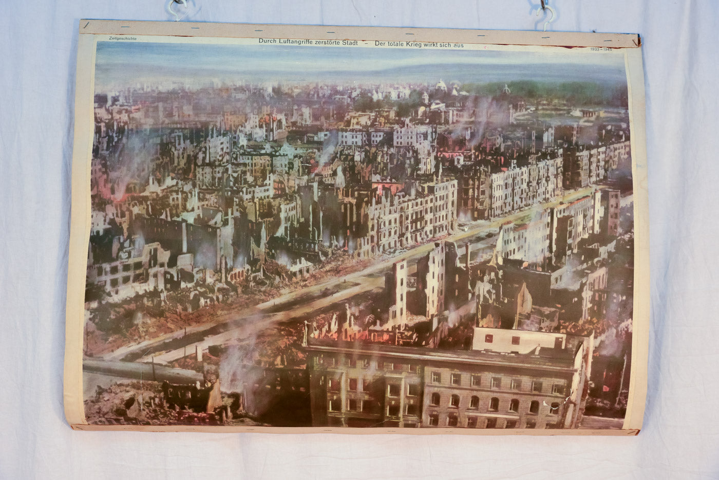 Poster didattico reversibile anni 50' Germania