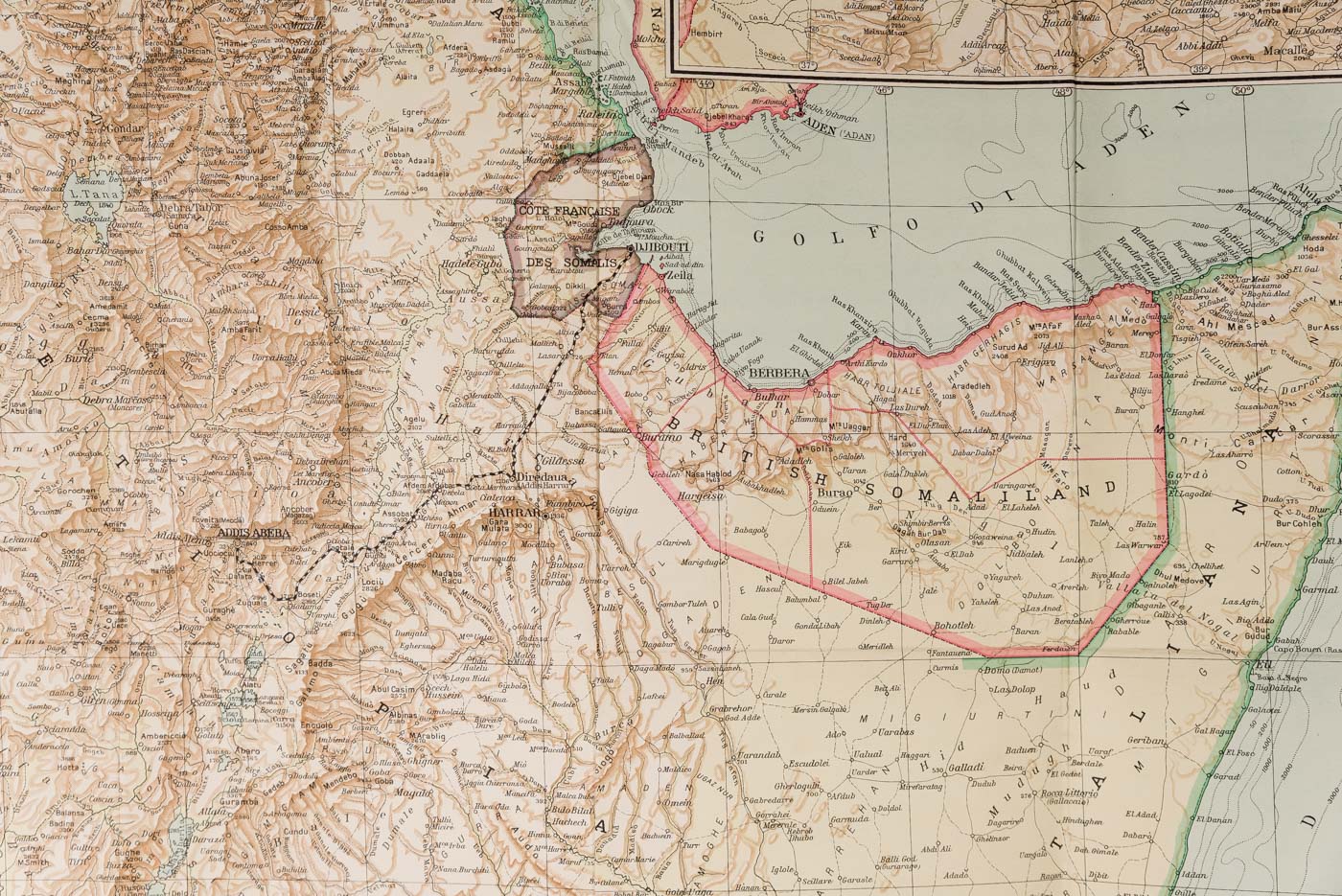 Carta geografica AOI a cura del CTI