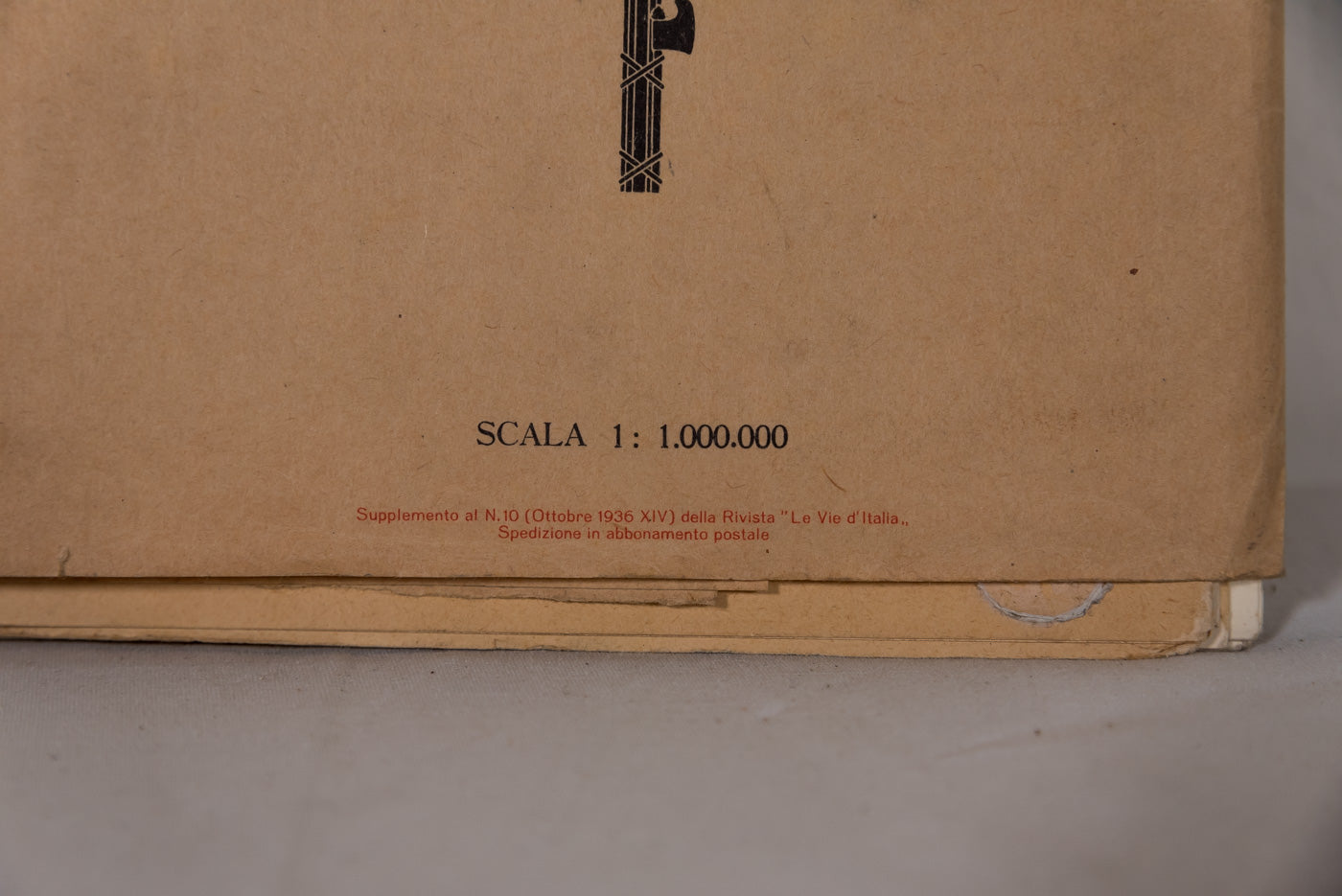 Folder con carta geografica AOI, cm 68 x 50