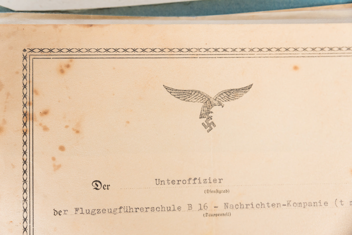 Konvolut documenti appartenuti a due fratelli entrambi Luftwaffe Flak