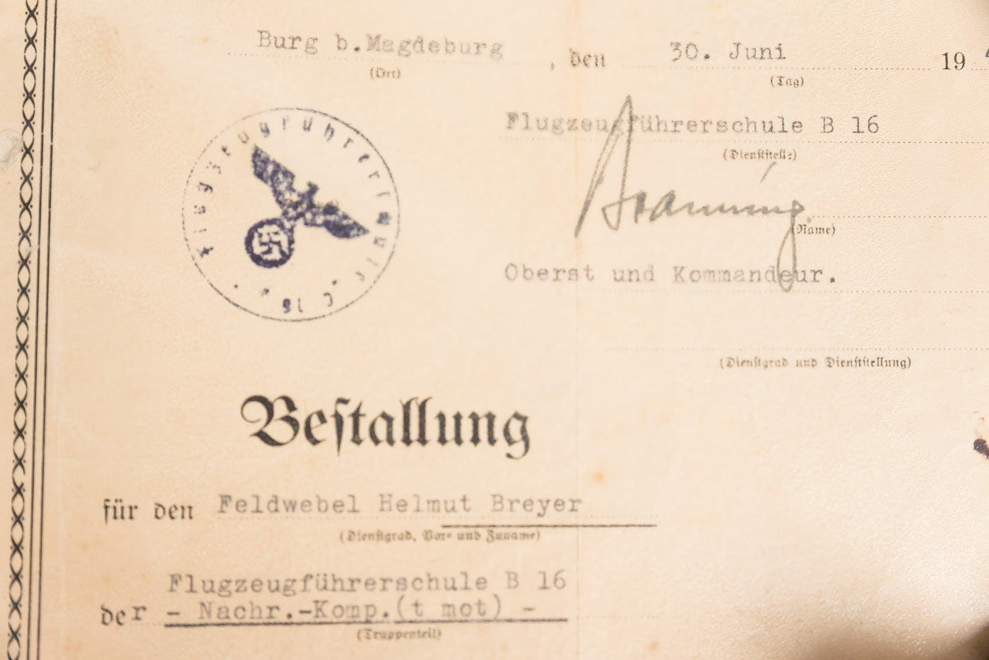 Konvolut documenti appartenuti a due fratelli entrambi Luftwaffe Flak