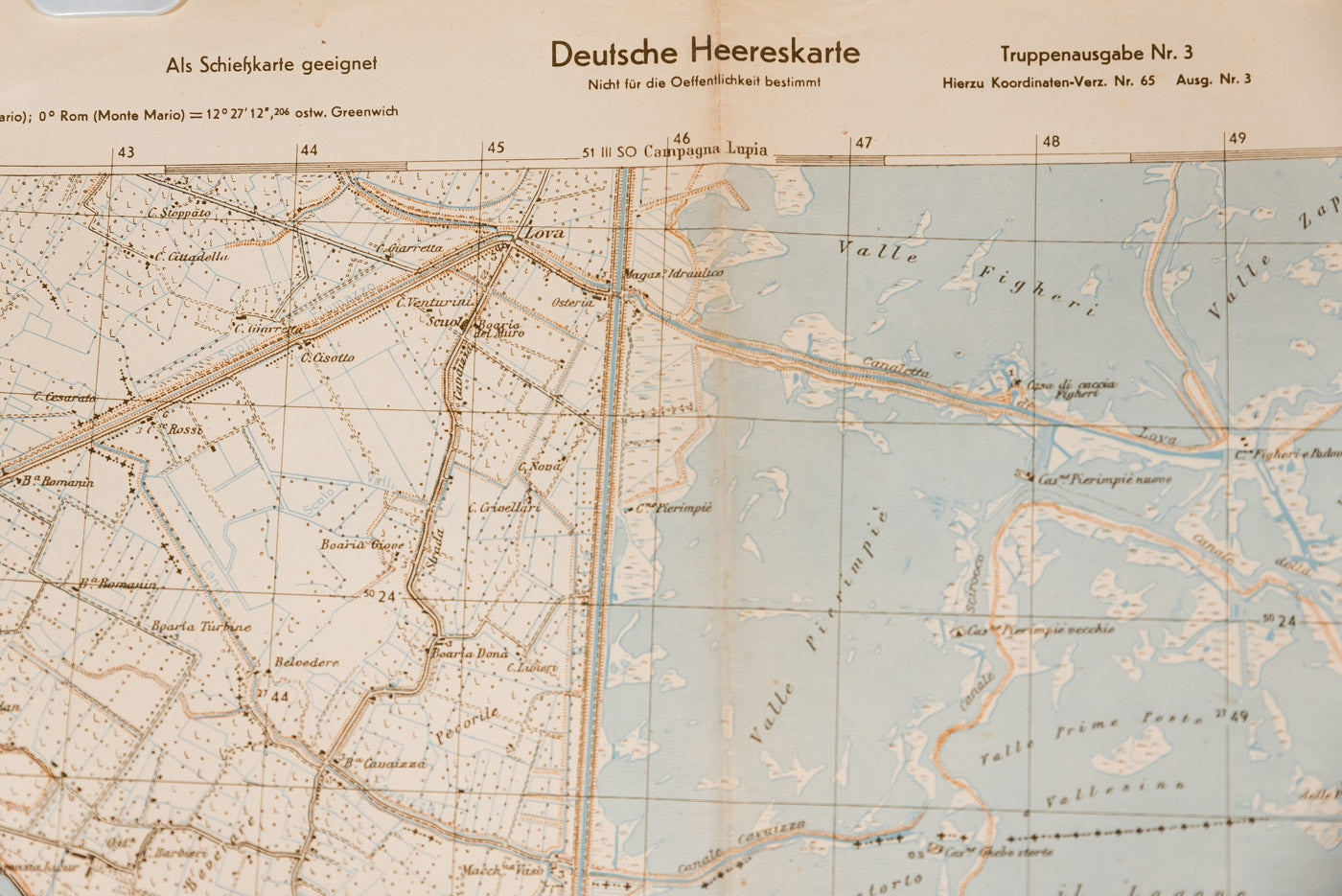 Deutsche Hereeskarte di Codevigo 1944