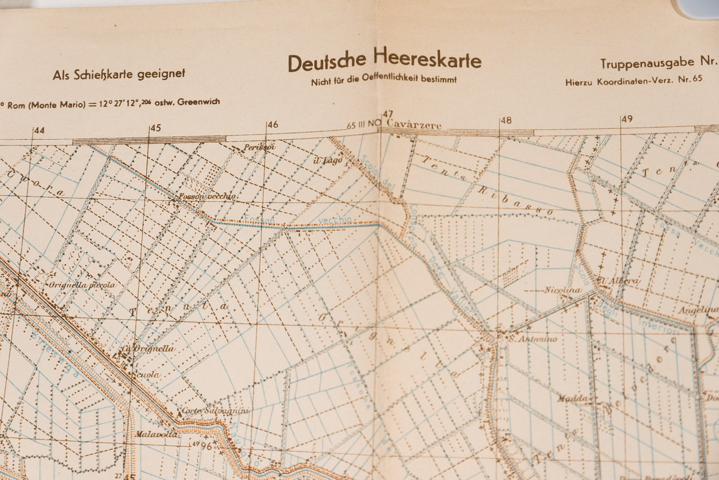Deutsche Hereeskarte 1944