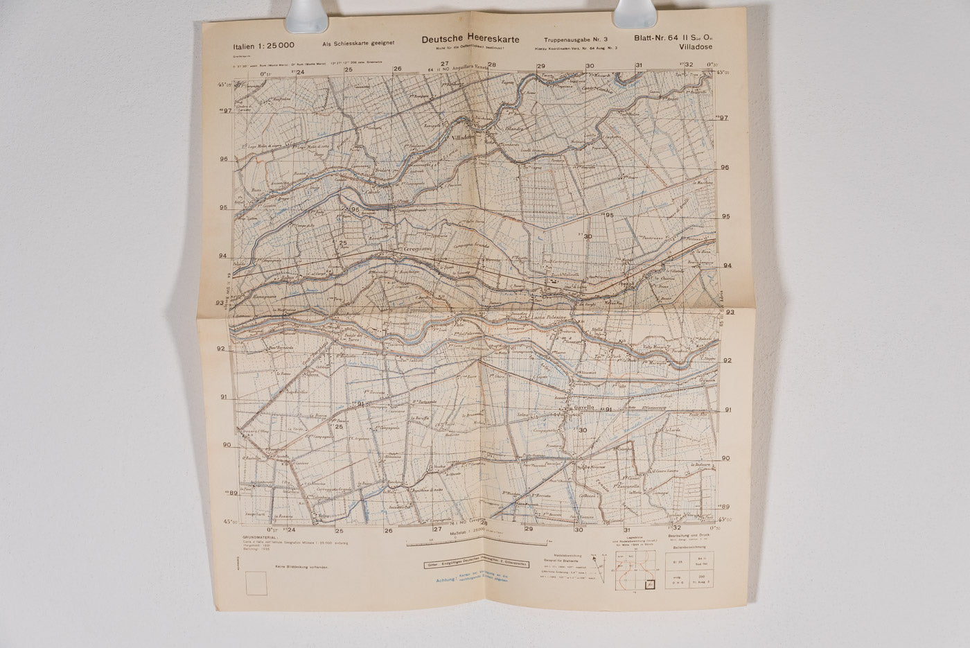 Deutsche Hereeskarte Villadose (RO) 1944