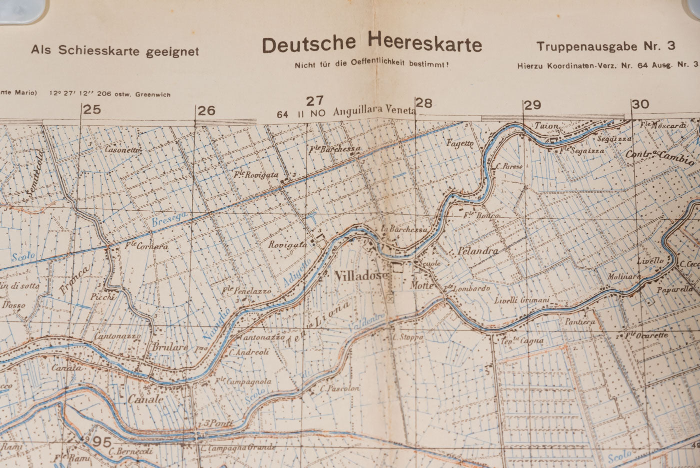 Deutsche Hereeskarte Villadose (RO) 1944