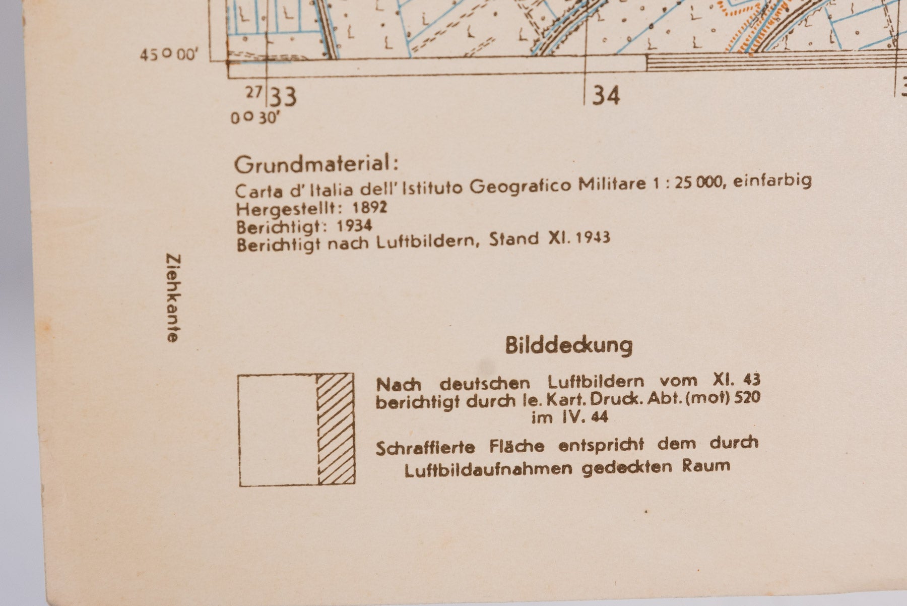 Deutsche Hereeskarte Adria (RO) 1944