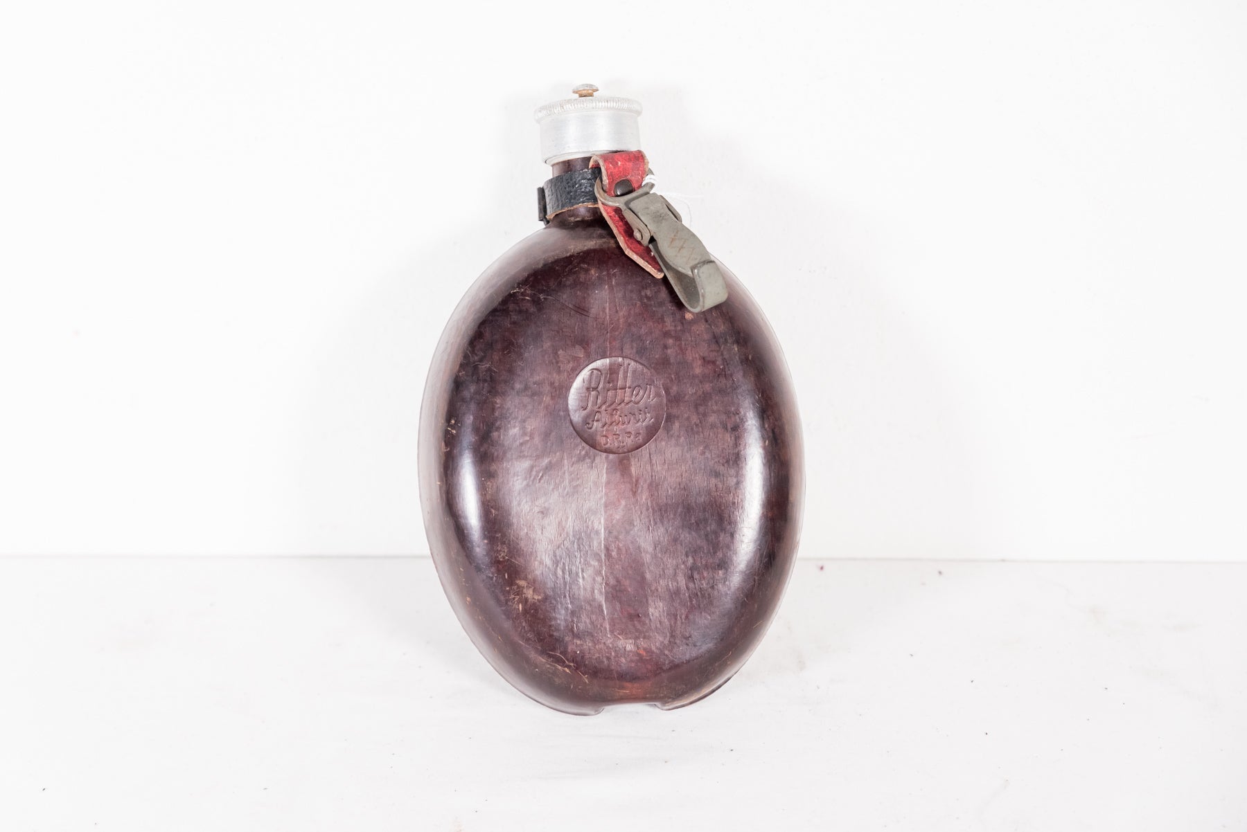Borraccia "noce di cocco" in bakelite marcata Ritter D.R.P