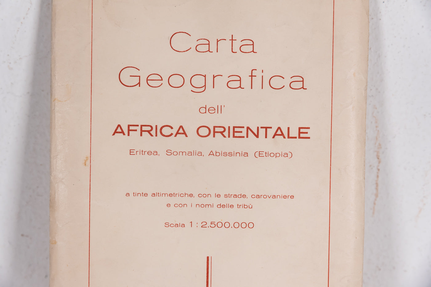 Carta geografica AOI