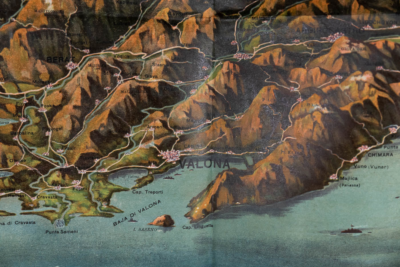 Veduta panoramica Albania WW2