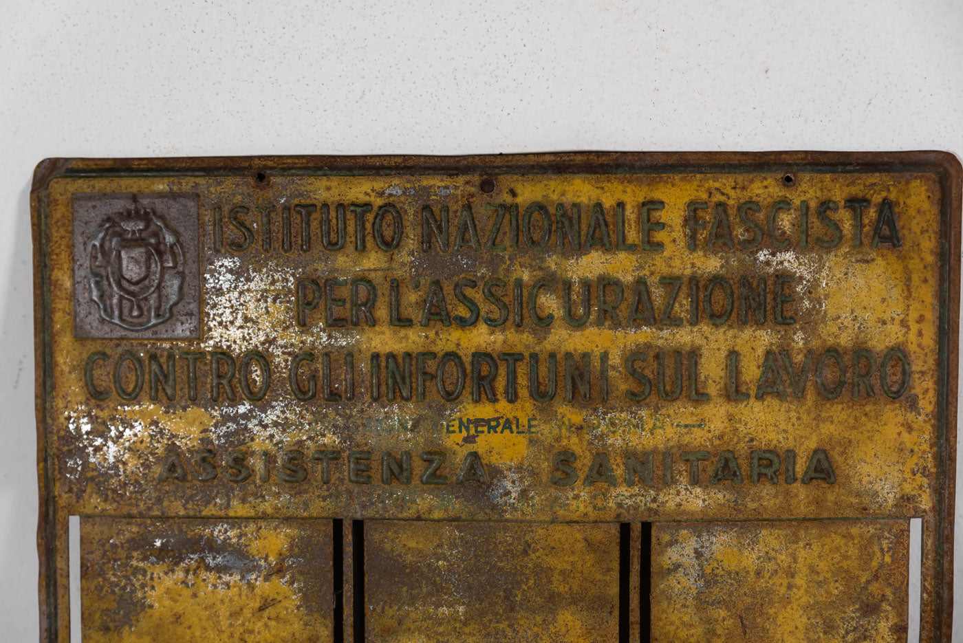 Targa I.N.F.P.S. periodo Ventennio