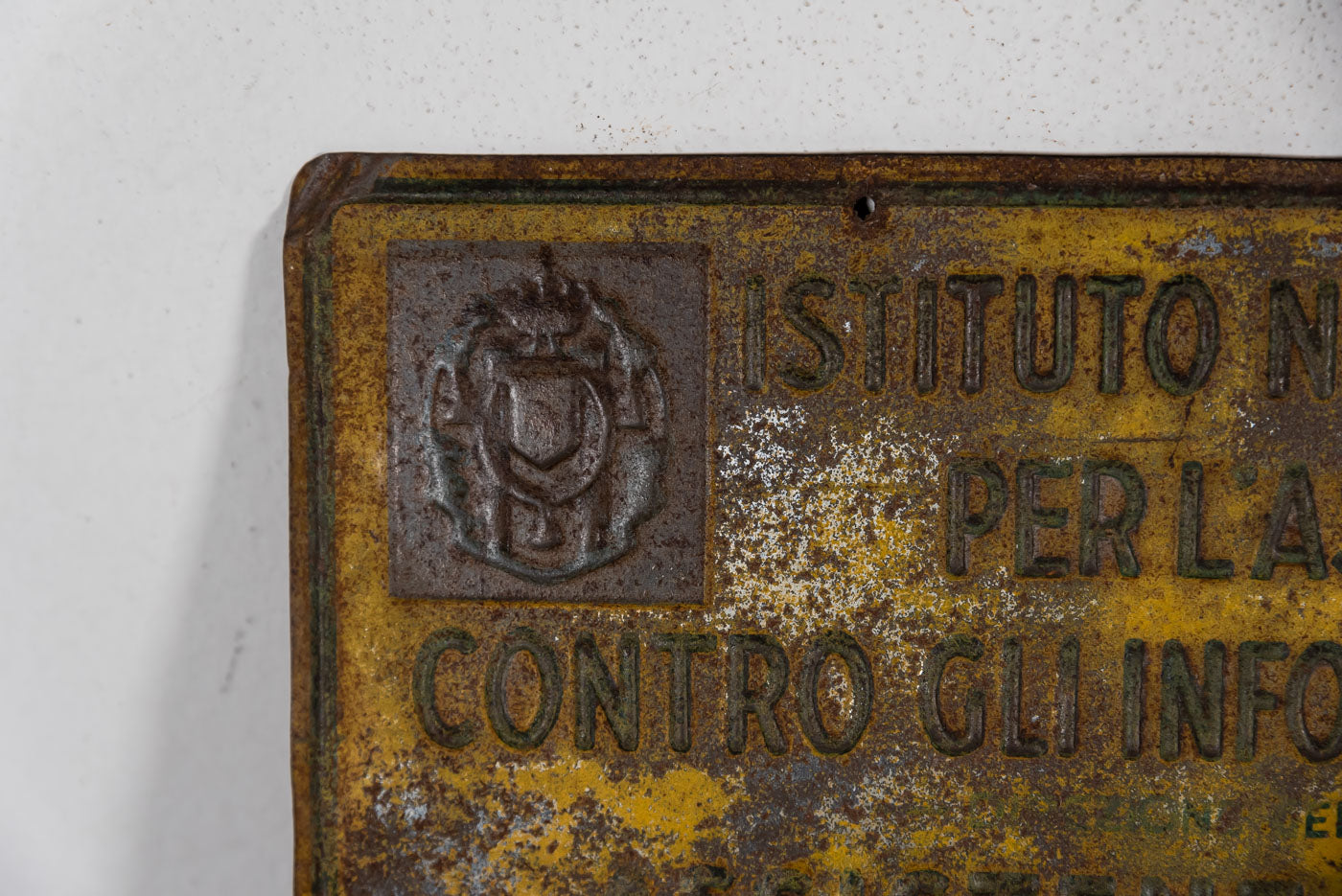 Targa I.N.F.P.S. periodo Ventennio