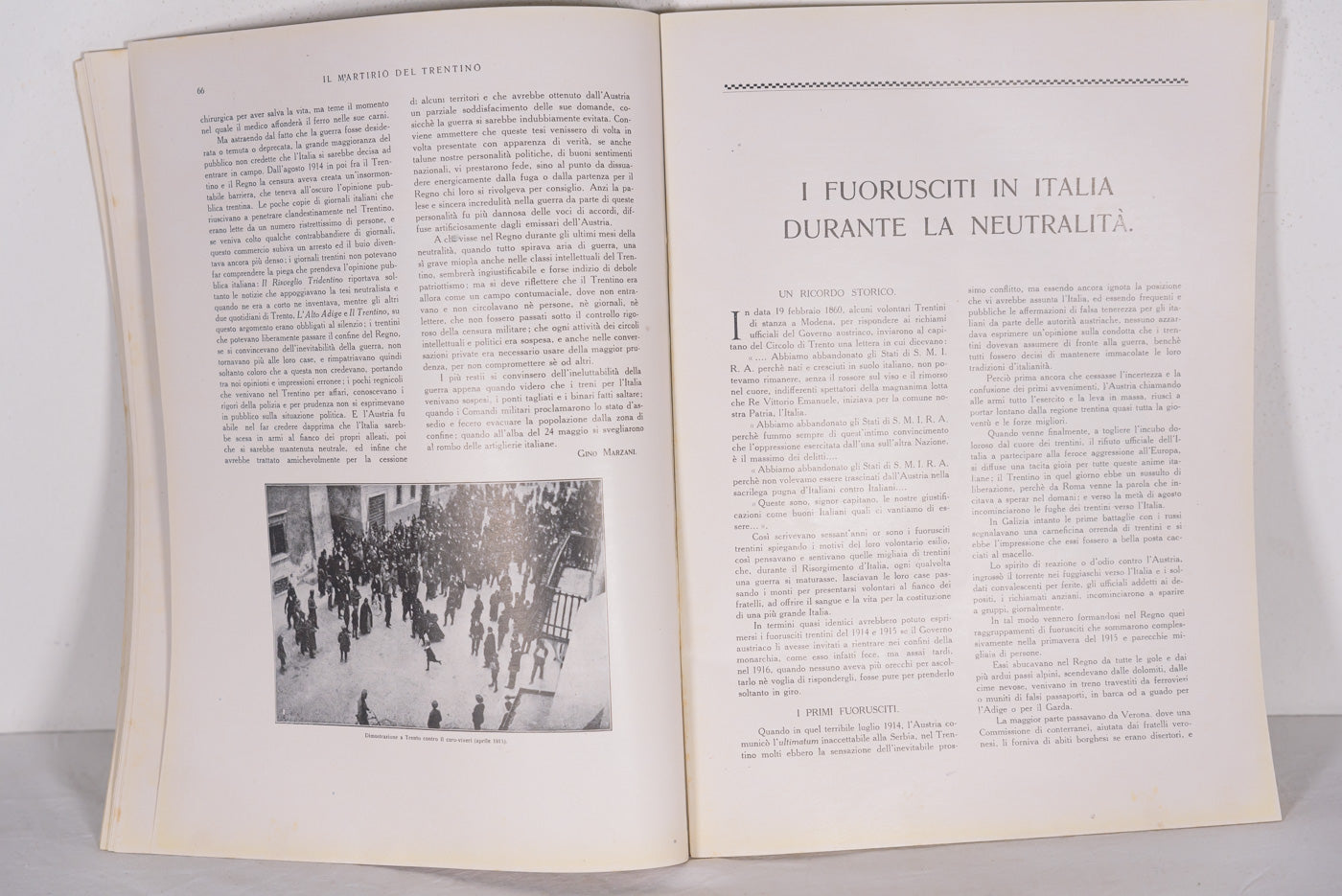 "Il martirio del Trentino" - 1921