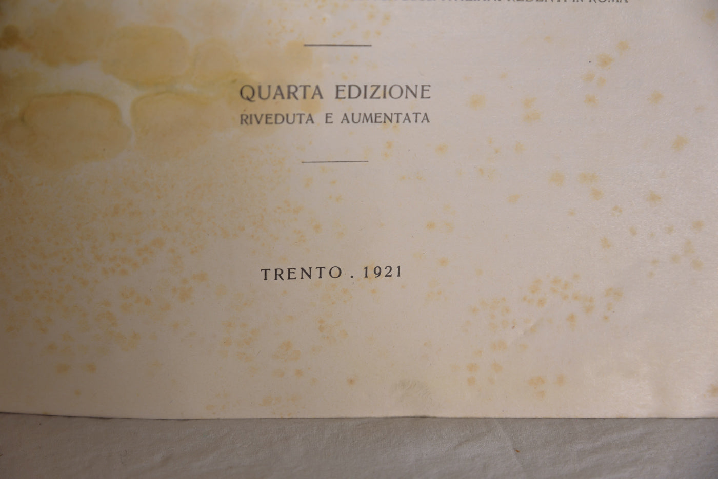"Il martirio del Trentino" - 1921