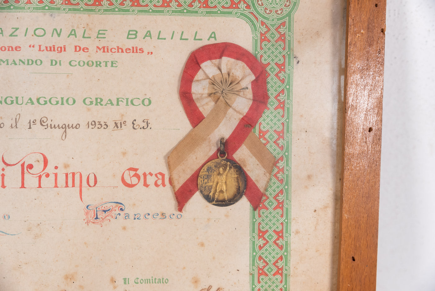 Medaglia con attestato ONB