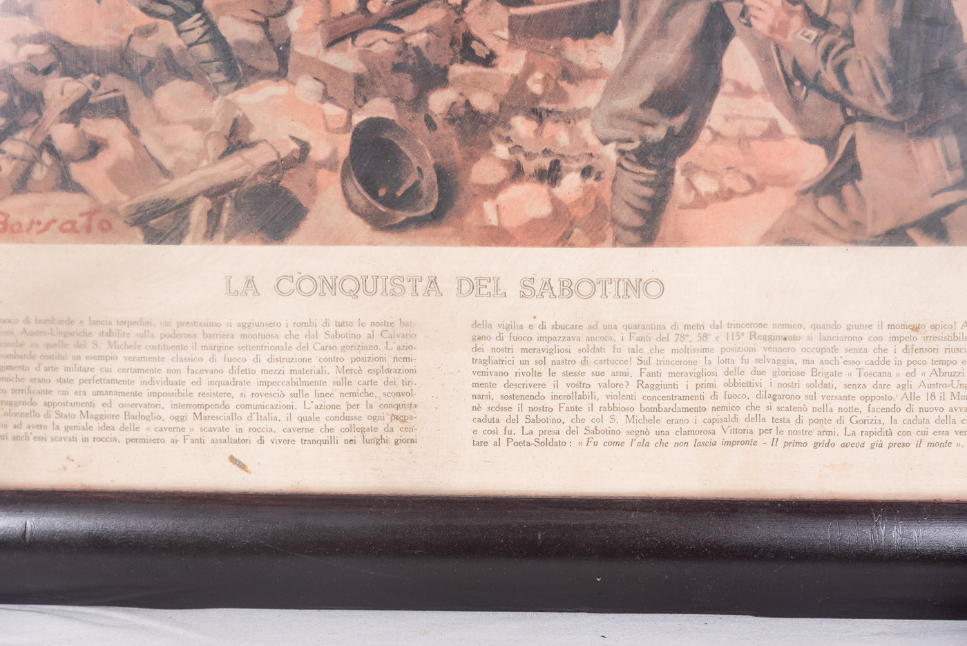 "La conquista del Sabotino" stampa