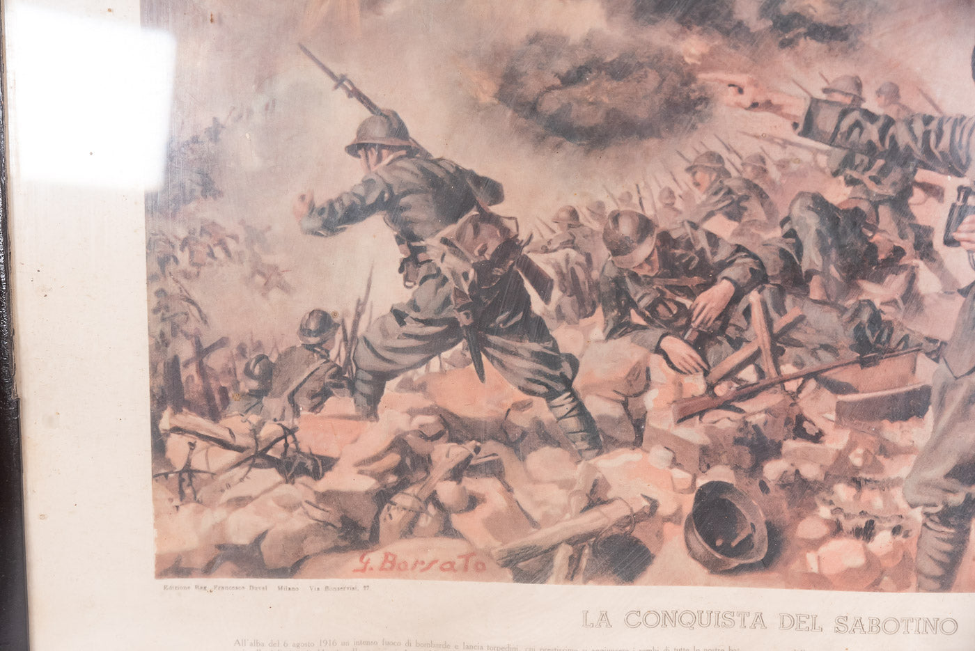 "La conquista del Sabotino" stampa