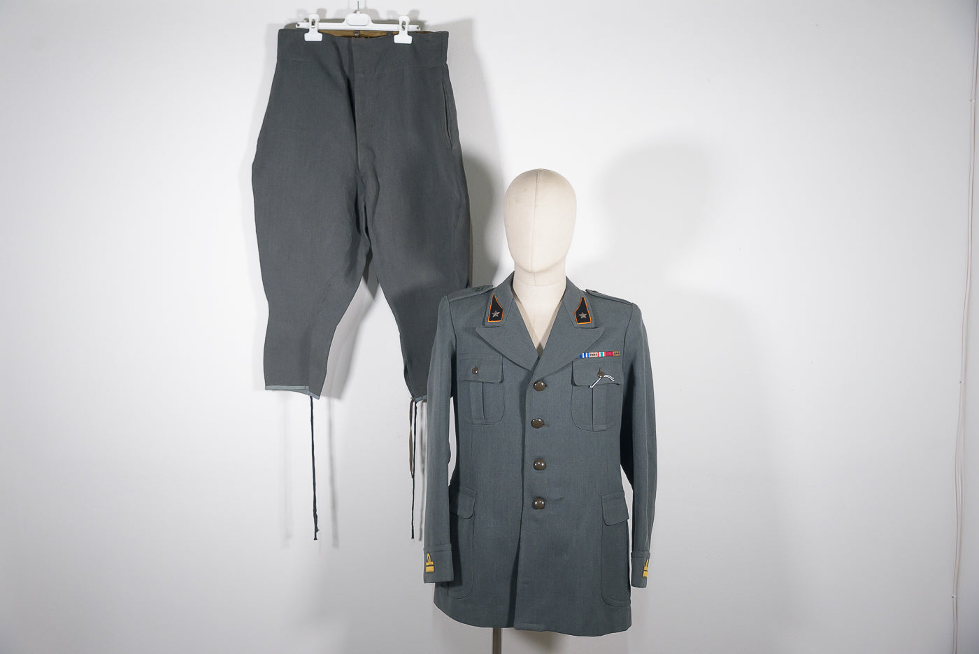 Completo in panno doppia faccia M.40 Ufficiale Artiglieria REI WW2