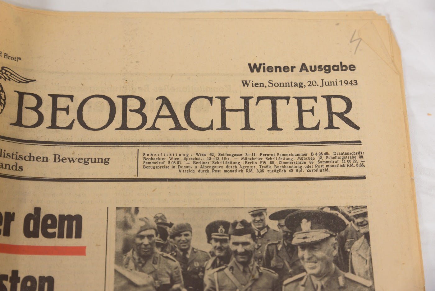 “Volkischer Beobachter” – 20/6/43