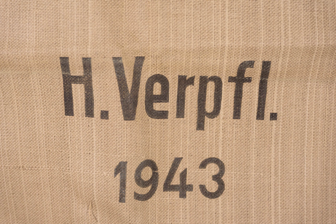 Sacco di vettovagliamento fatto in vegetale 1943