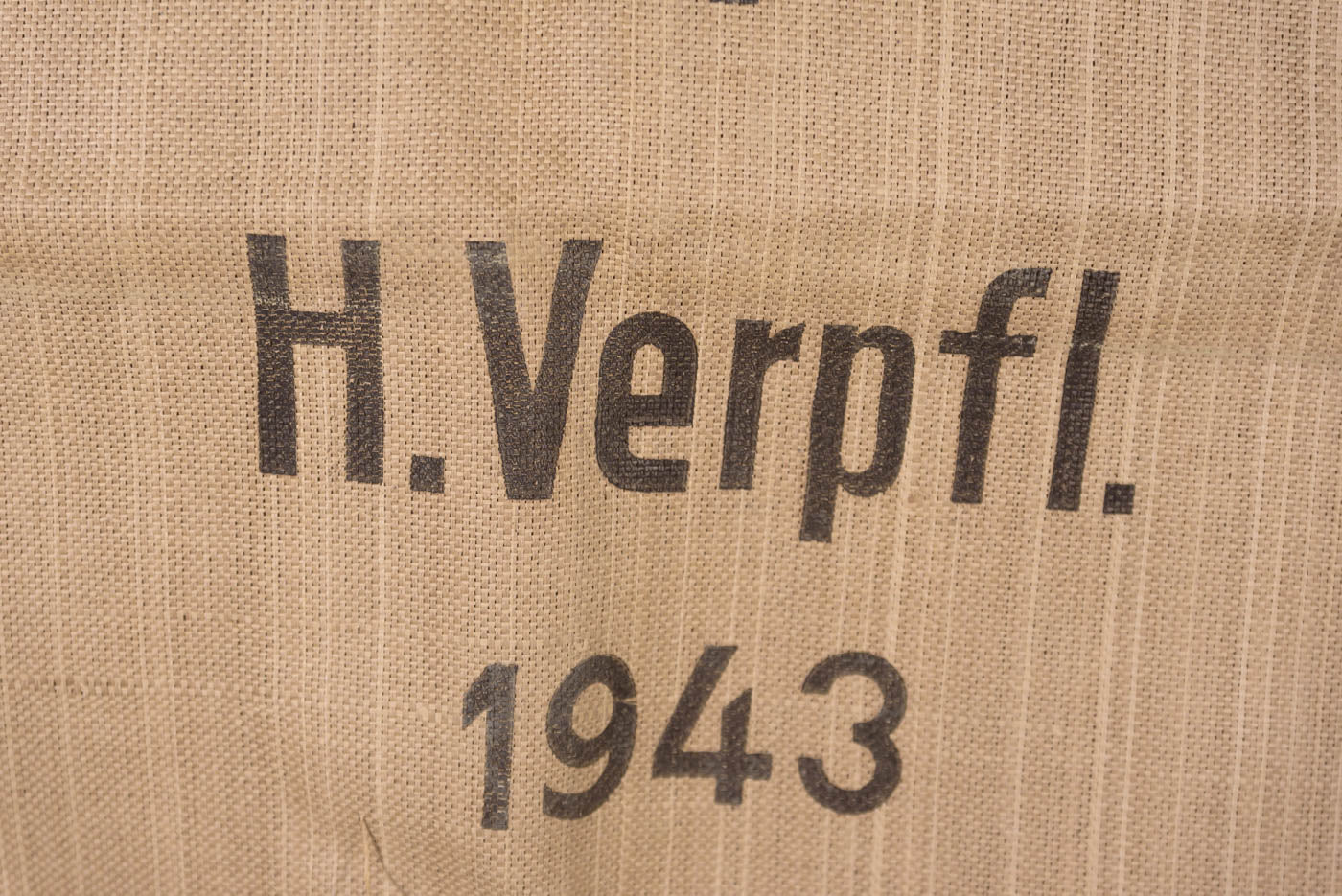 Sacco di vettovagliamento fatto in vegetale 1943