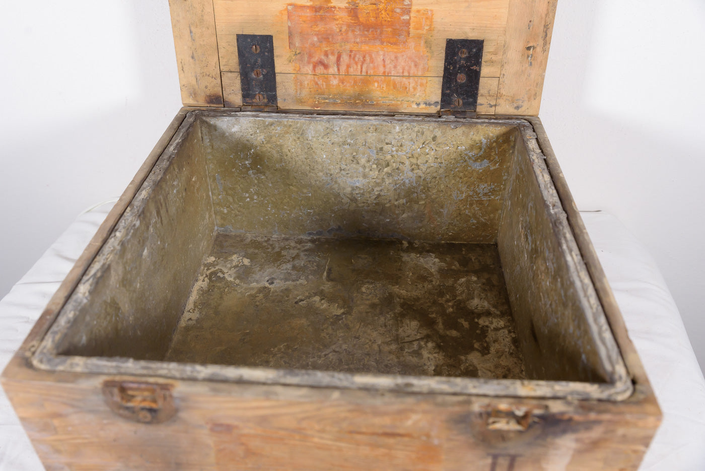 "Oben nicht werfen luftdicht verpackt" cassa in legno WH WW 2