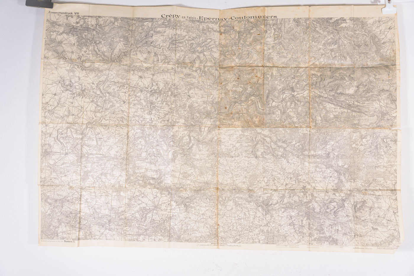 Carta militare Tedesca WW 1 zona di Epernay