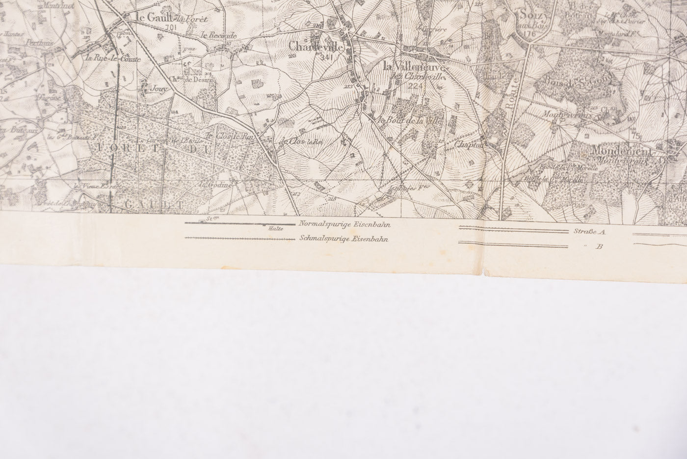 Carta militare Tedesca WW 1 zona di Epernay