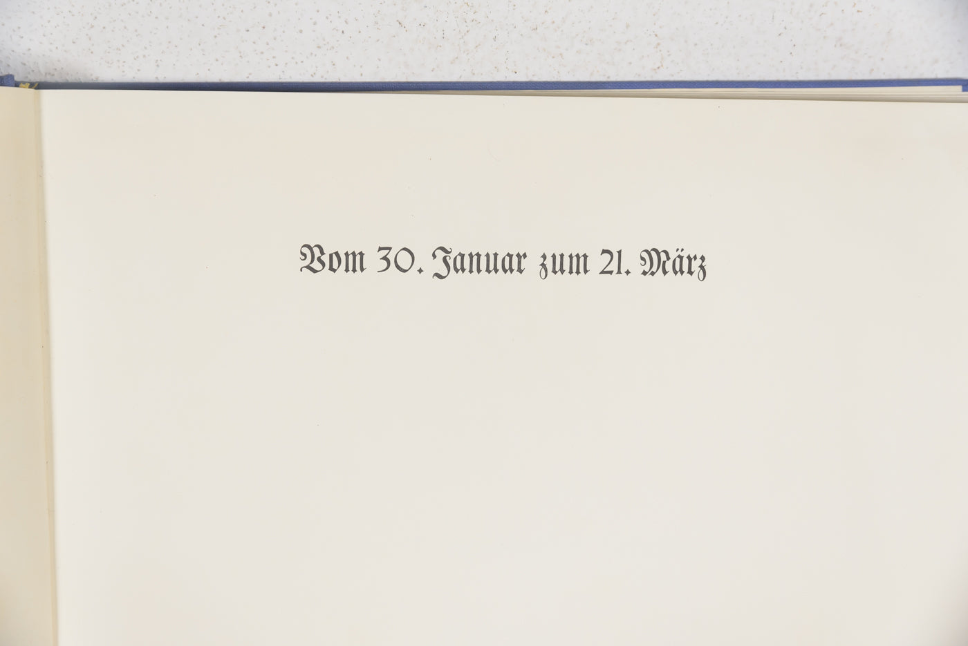 "Vom 30 januar zum 21 märz"