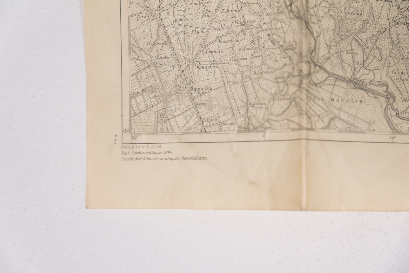 Carta Austriaca di Gorizia e Gradisca - 1894