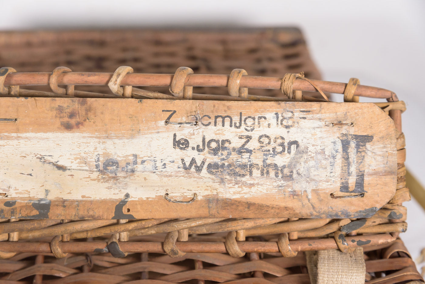 Cesta in vimini per 3 colpi artiglieria da 75 mm WH WW 2
