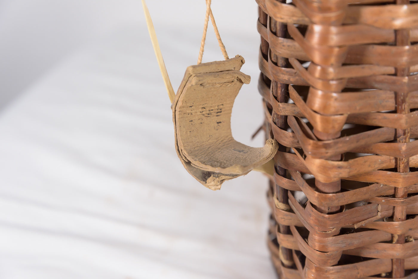 Cesta in vimini per 3 colpi artiglieria da 75 mm WH WW 2